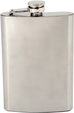 D670-20 8oz HIP FLASK (Silver)